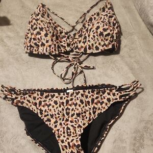 Leopard Print Bikini Set